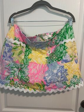 Lilly Pulitzer Gardner Mini Skort, Size 16 Multi Bright Delight Patch